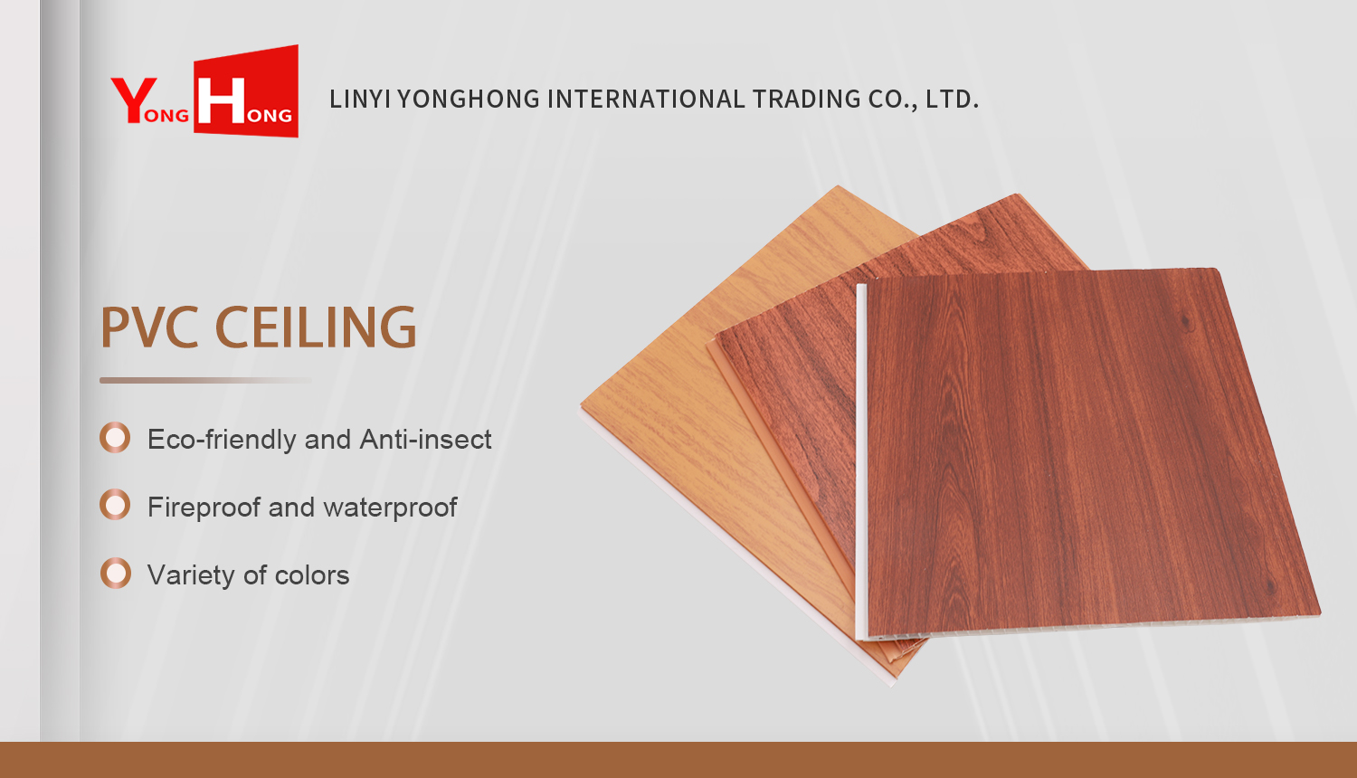 ​ Low Price Wood Bamboo Fiber PVC Wall Panel Cheap Price PVC Ceiling Panel